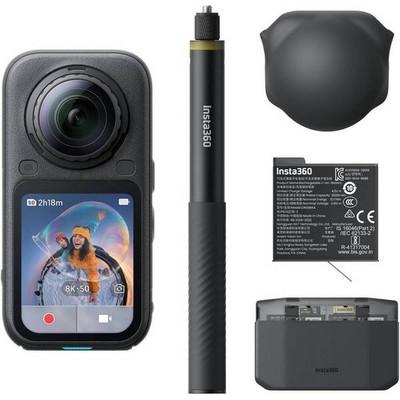 Экшн-камера Insta360 X6 Essentials Bundle Midnight Black - фото 60106