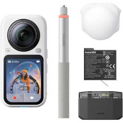 Экшн-камера Insta360 X6 Essentials Bundle Arctic White - фото 60107