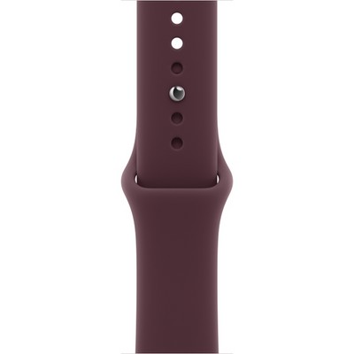 Умные часы Apple Watch Series 12 42mm GPS Black Aluminum Case with Burgundy Sport Band SM/ML - фото 60649