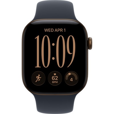 Умные часы Apple Watch Series 12 42mm GPS Dark Bronze Aluminum Case with Navy Blue Sport Band SM/ML - фото 60623