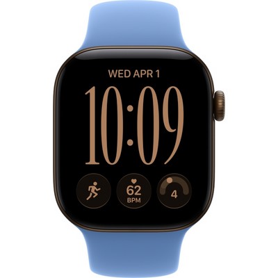 Умные часы Apple Watch Series 12 42mm GPS Dark Bronze Aluminum Case with Wildflower Blue Sport Band SM/ML - фото 60626