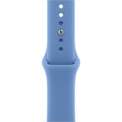 Умные часы Apple Watch Series 12 42mm GPS Black Aluminum Case with Wildflower Blue Sport Band SM/ML - фото 60652