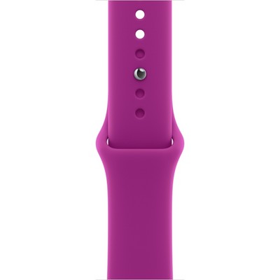 Умные часы Apple Watch Series 12 42mm GPS Black Aluminum Case with Magenta Sport Band SM/ML - фото 60653