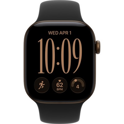 Умные часы Apple Watch Series 12 42mm GPS Dark Bronze Aluminum Case with Black Sport Band SM/ML - фото 60632