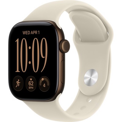 Умные часы Apple Watch Series 12 42mm GPS Dark Bronze Aluminum Case with Sand Sport Band SM/ML - фото 60634