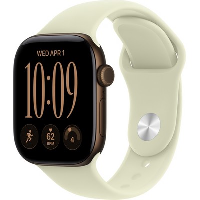 Умные часы Apple Watch Series 12 42mm GPS Dark Bronze Aluminum Case with Pale Succulent Sport Band SM/ML - фото 60637