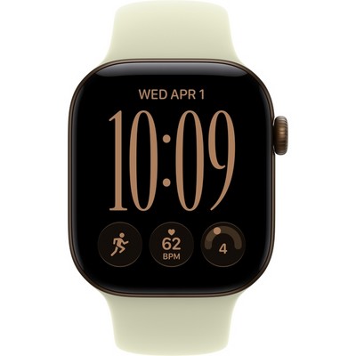 Умные часы Apple Watch Series 12 42mm GPS Dark Bronze Aluminum Case with Pale Succulent Sport Band SM/ML - фото 60638
