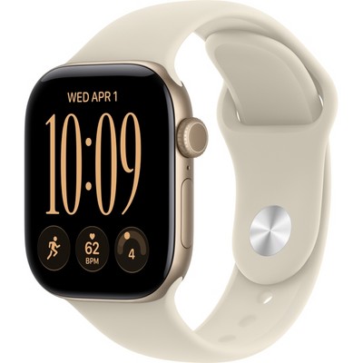 Умные часы Apple Watch Series 12 42mm GPS Light Gold Aluminum Case with Sand Sport Band SM/ML - фото 60676