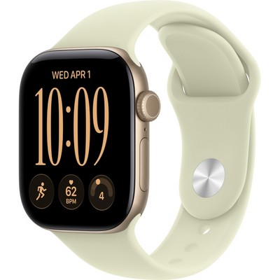Умные часы Apple Watch Series 12 42mm GPS Light Gold Aluminum Case with Pale Succulent Sport Band SM/ML - фото 60678