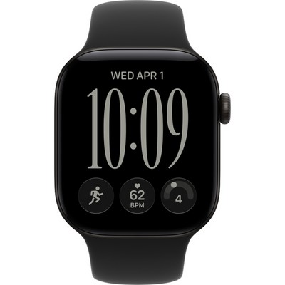 Умные часы Apple Watch Series 12 42mm GPS Black Aluminum Case with Black Sport Band SM/ML - фото 60691