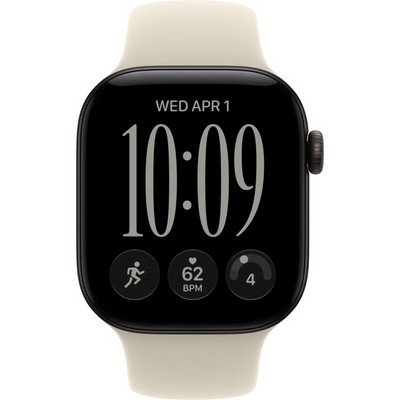 Умные часы Apple Watch Series 12 42mm GPS Black Aluminum Case with Sand Sport Band SM/ML - фото 60693