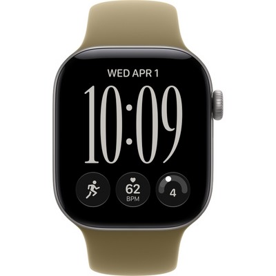 Умные часы Apple Watch Series 12 42mm GPS Space Gray Aluminum Case with Olive Sport Band SM/ML - фото 60699