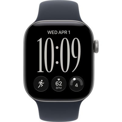 Умные часы Apple Watch Series 12 42mm GPS Space Gray Aluminum Case with Navy Blue Sport Band SM/ML - фото 60701