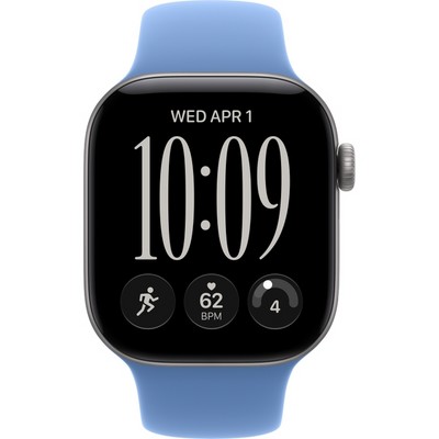 Умные часы Apple Watch Series 12 42mm GPS Space Gray Aluminum Case with Wildflower Blue Sport Band SM/ML - фото 60703