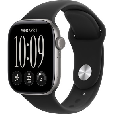 Умные часы Apple Watch Series 12 42mm GPS Space Gray Aluminum Case with Space Gray Sport Band SM/ML - фото 60706