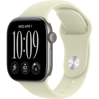 Умные часы Apple Watch Series 12 42mm GPS Space Gray Aluminum Case with Pale Succulent Sport Band SM/ML - фото 60710