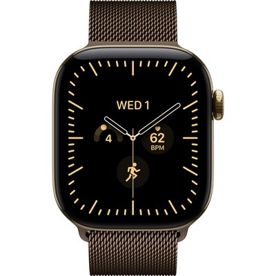 Умные часы Apple Watch Series 12 42mm GPS + Cellular Radiant Gold Titanium Case with Dark Bronze Milanese Loop SM/ML - фото 60722
