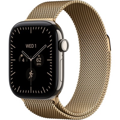 Умные часы Apple Watch Series 12 42mm GPS + Cellular Natural Titanium Case with Natural Milanese Loop SM/ML - фото 60735