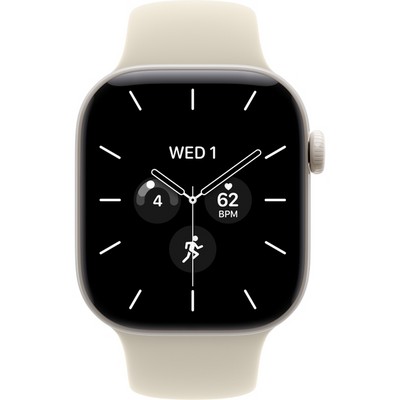Умные часы Apple Watch Series 12 42mm GPS + Cellular Pearl White Ceramic Case with Sand Sport Band SM/ML - фото 60740