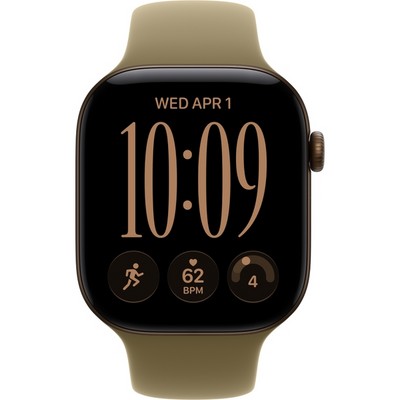 Умные часы Apple Watch Series 12 46mm GPS Dark Bronze Aluminum Case with Olive Sport Band SM/ML - фото 60752