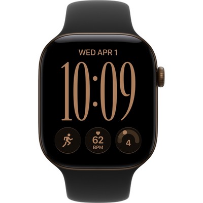 Умные часы Apple Watch Series 12 46mm GPS Dark Bronze Aluminum Case with Black Sport Band SM/ML - фото 60764