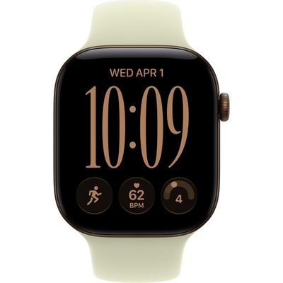 Умные часы Apple Watch Series 12 46mm GPS Dark Bronze Aluminum Case with Pale Succulent Sport Band SM/ML - фото 60788