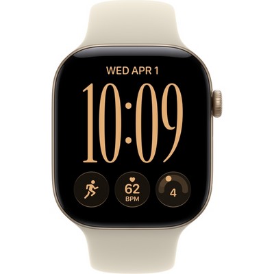 Умные часы Apple Watch Series 12 46mm GPS Light Gold Aluminum Case with Sand Sport Band SM/ML - фото 60806