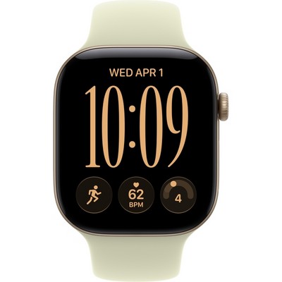 Умные часы Apple Watch Series 12 46mm GPS Light Gold Aluminum Case with Pale Succulent Sport Band SM/ML - фото 60808