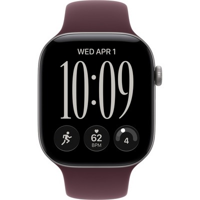 Умные часы Apple Watch Series 12 46mm GPS Space Gray Aluminum Case with Burgundy Sport Band SM/ML - фото 60826