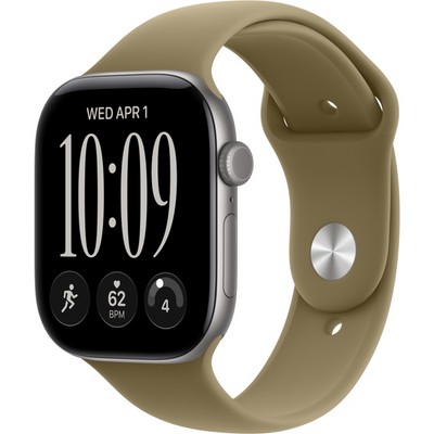Умные часы Apple Watch Series 12 46mm GPS Space Gray Aluminum Case with Olive Sport Band SM/ML - фото 60827