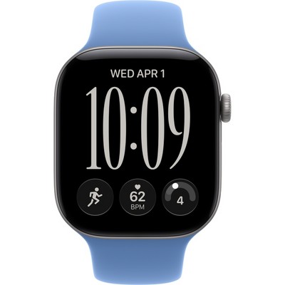 Умные часы Apple Watch Series 12 46mm GPS Space Gray Aluminum Case with Wildflower Blue Sport Band SM/ML - фото 60832