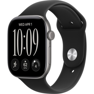 Умные часы Apple Watch Series 12 46mm GPS Space Gray Aluminum Case with Space Gray Sport Band SM/ML - фото 60835