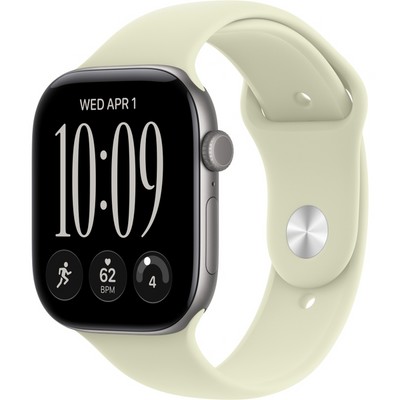 Умные часы Apple Watch Series 12 46mm GPS Space Gray Aluminum Case with Pale Succulent Sport Band SM/ML - фото 60839
