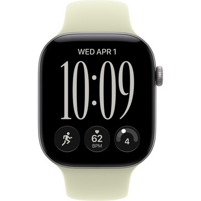 Умные часы Apple Watch Series 12 46mm GPS Space Gray Aluminum Case with Pale Succulent Sport Band SM/ML - фото 60840