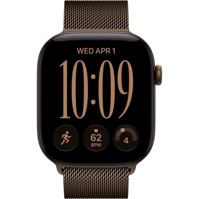 Умные часы Apple Watch Series 12 46mm GPS Dark Bronze Aluminum Case with Dark Bronze Milanese Loop SM/ML - фото 60842