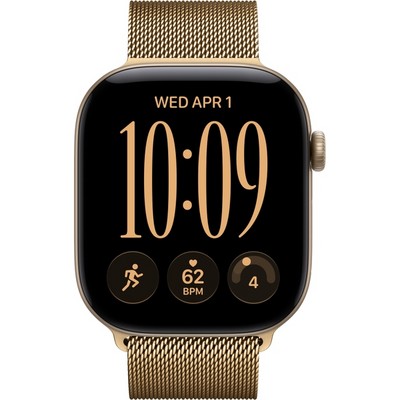 Умные часы Apple Watch Series 12 46mm GPS Light Gold Aluminum Case with Radiant Gold Milanese Loop SM/ML - фото 60845