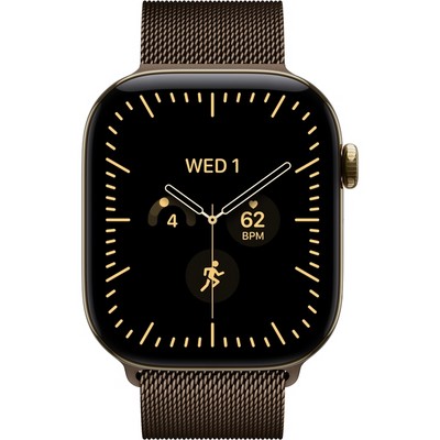 Умные часы Apple Watch Series 12 46mm GPS + Cellular Radiant Gold Titanium Case with Dark Bronze Milanese Loop SM/ML - фото 60851