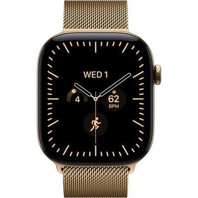 Умные часы Apple Watch Series 12 46mm GPS + Cellular Radiant Gold Titanium Case with Natural Milanese Loop SM/ML - фото 60854