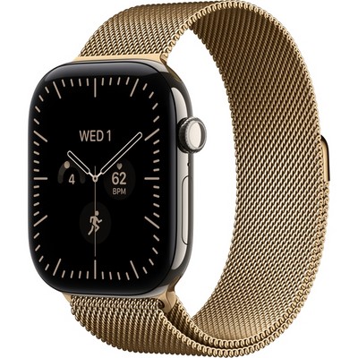 Умные часы Apple Watch Series 12 46mm GPS + Cellular Natural Titanium Case with Natural Milanese Loop SM/ML - фото 60864