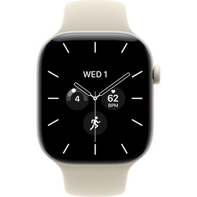 Умные часы Apple Watch Series 12 46mm GPS + Cellular Pearl White Ceramic Case with Sand Sport Band SM/ML - фото 60869