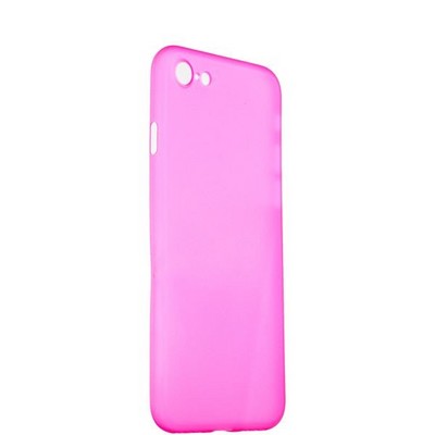 Чехол-накладка супертонкая для iPhone SE (2020г.)/ 8/ 7 (4.7) 0.3mm пластик в техпаке Розовый матовый - фото 7920