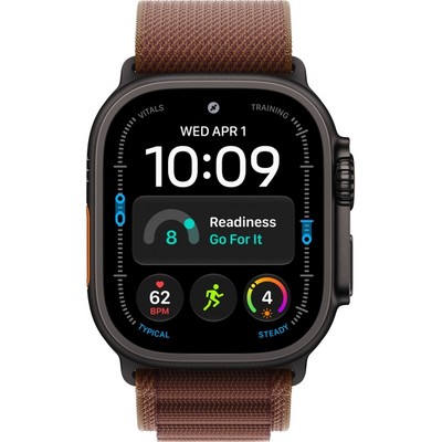 Умные часы Apple Watch Ultra 4 49mm GPS + Cellular Black Titanium Case with Burgundy Alpine Loop S/M/L - фото 60878