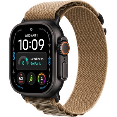 Умные часы Apple Watch Ultra 4 49mm GPS + Cellular Black Titanium Case with Desert Alpine Loop S/M/L - фото 60880