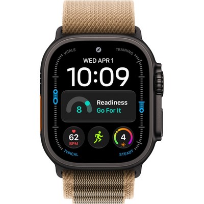 Умные часы Apple Watch Ultra 4 49mm GPS + Cellular Black Titanium Case with Desert Alpine Loop S/M/L - фото 60881