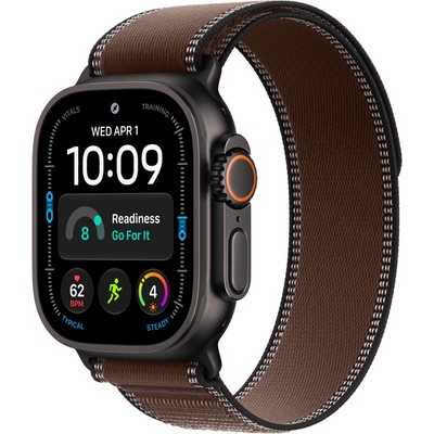 Умные часы Apple Watch Ultra 4 49mm GPS + Cellular Black Titanium Case with Dark Umber Trail Loop SM/ML - фото 60883
