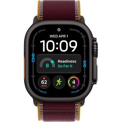 Умные часы Apple Watch Ultra 4 49mm GPS + Cellular Black Titanium Case with Burgundy Trail Loop SM/ML - фото 60887