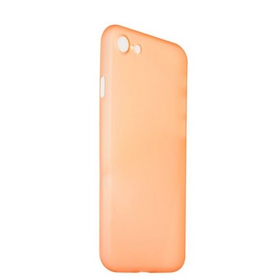 Чехол-накладка супертонкая для iPhone SE (2020г.)/ 8/ 7 (4.7) 0.3mm пластик в техпаке Оранжевый матовый - фото 7922