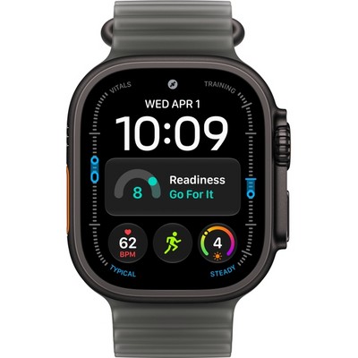 Умные часы Apple Watch Ultra 4 49mm GPS + Cellular Black Titanium Case with Translucent Black Ocean Band - фото 60893