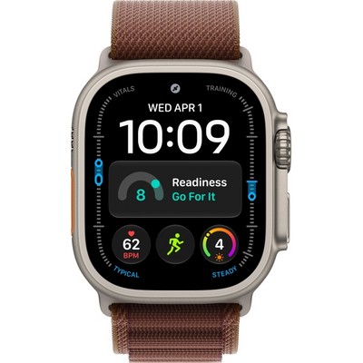 Умные часы Apple Watch Ultra 4 49mm GPS + Cellular Natural Titanium Case with Burgundy Alpine Loop S/M/L - фото 60908
