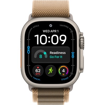 Умные часы Apple Watch Ultra 4 49mm GPS + Cellular Natural Titanium Case with Desert Alpine Loop S/M/L - фото 60911